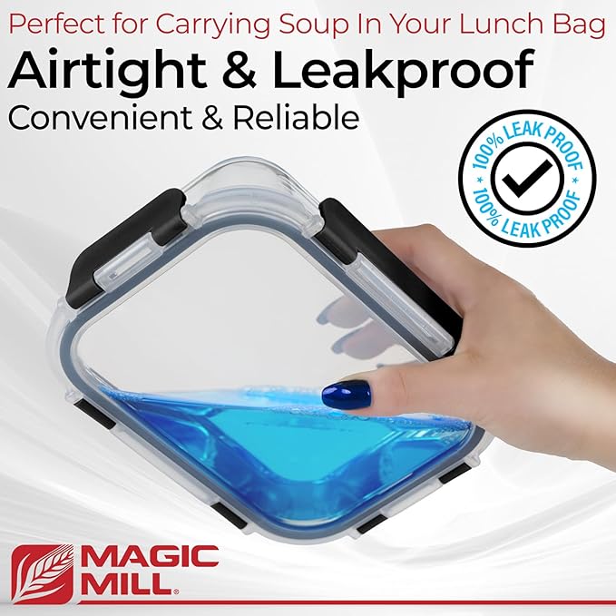 Magic Mill Premium Borosilicate Glass Food Storage Containers