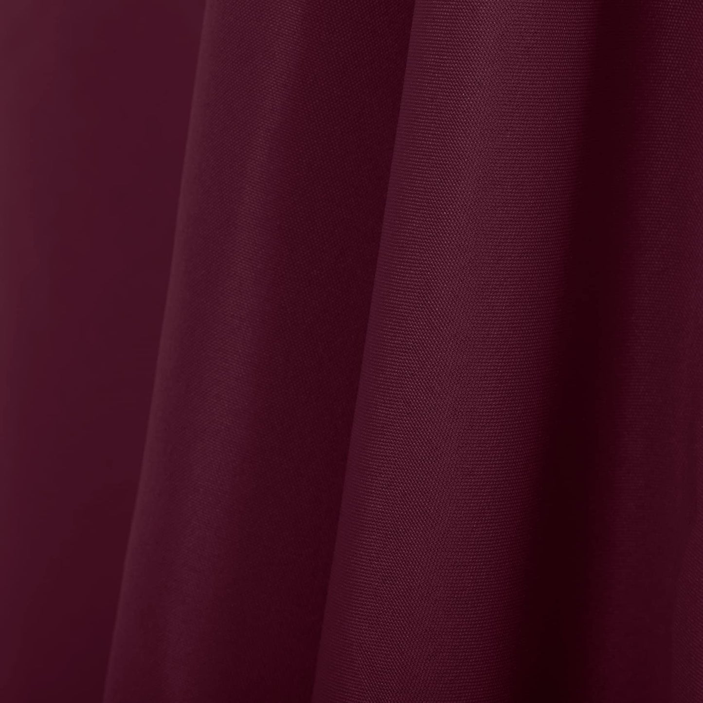 Ascoza 2pack 90x132 Inch Burgundy Rectangular Tablecloth 6 Feet Table Cloth in Polyester Fabric for Wedding/Banquet/Restaurant/Parties