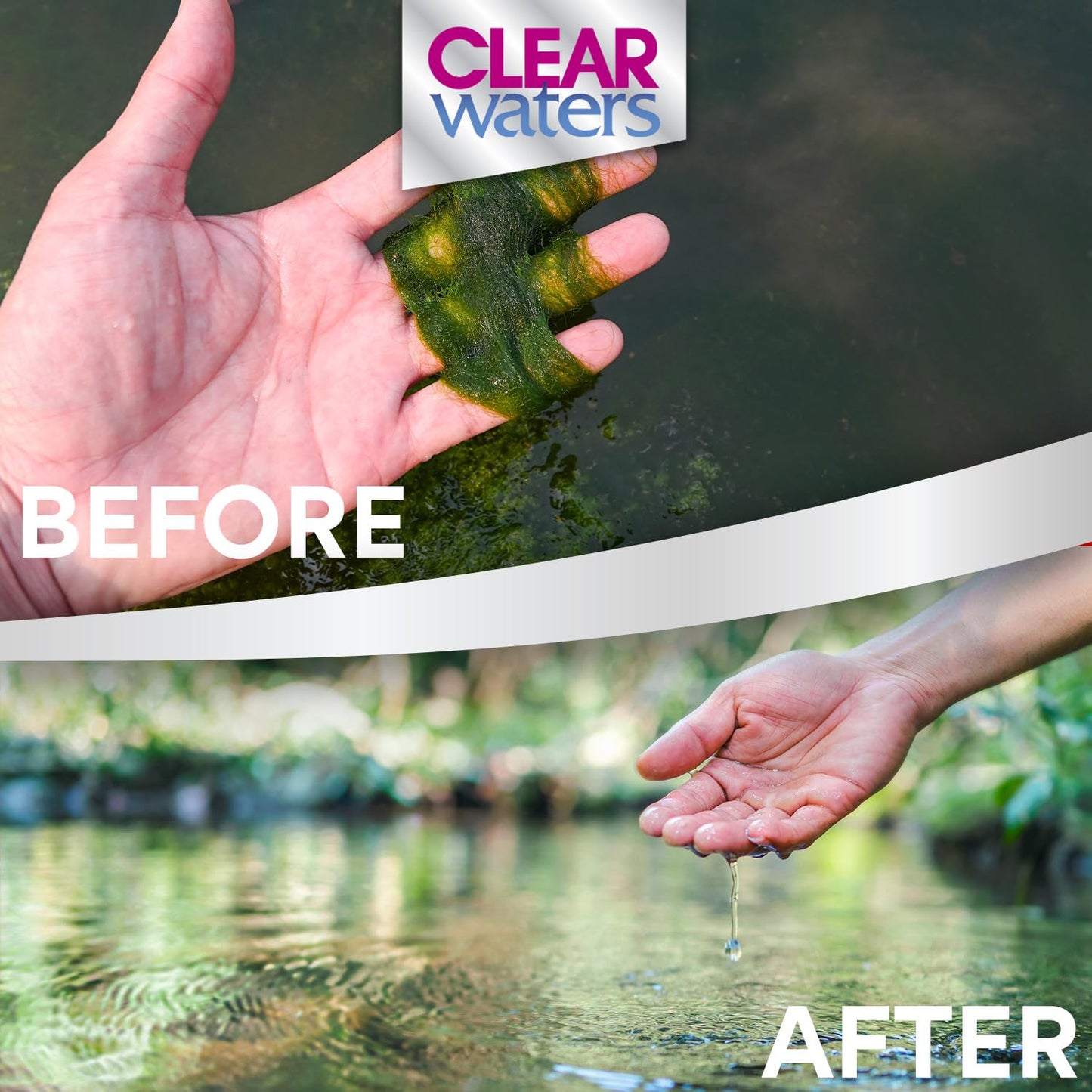 ClearWaters Blanket Weed Treatment for Ponds – 1L Bucket to Treat 10,000 / Maintain 80,000L – Quick Action Pond Weed Treament for Blanket Weed – Pond Cleaner Safe for Fish and Wildlife