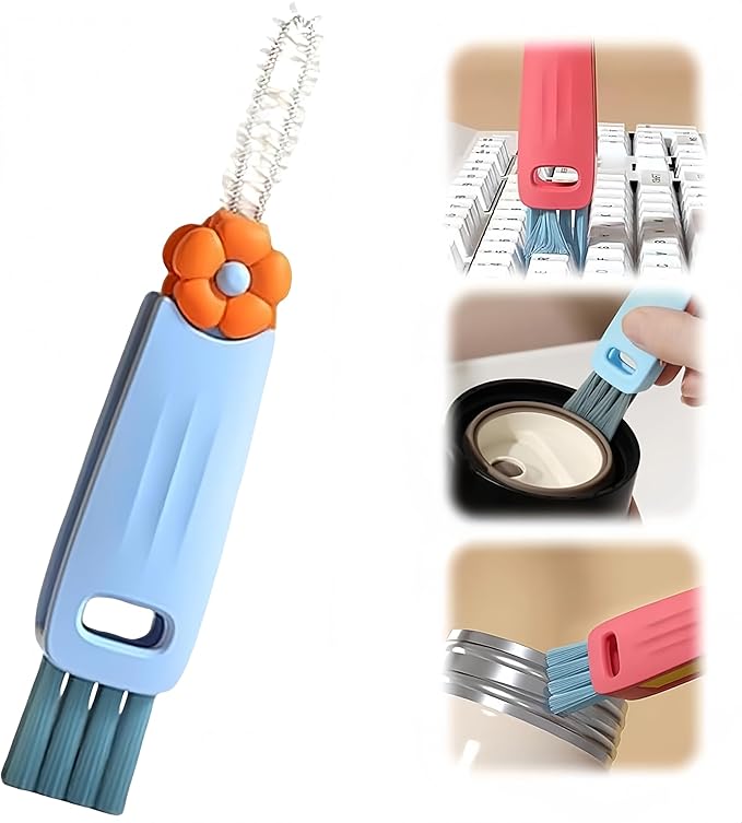 3 in 1 Cup Lid Cleaning Brush, Portable Cup Lid Cleaner