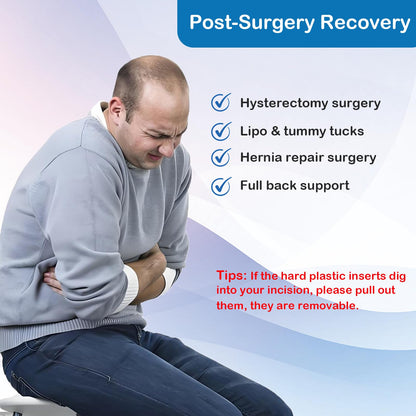 Paskyee Postpartum Belly Band, Abdominal Binder Post Surgery Belly Wrap, C Section Recovery Must Haves, Girdle for Postnatal Care, Waist/Pelvis Belt for Back Pain Relief Black L/XL