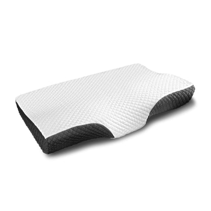 Contour Memory Foam Pillow Orthopedic Sleeping Pillows, Ergonomic Cervical Pillow for Neck Pain - for Side, Back and Stomach Sleepers, Free Pillowcase Included (Firm & Near King)