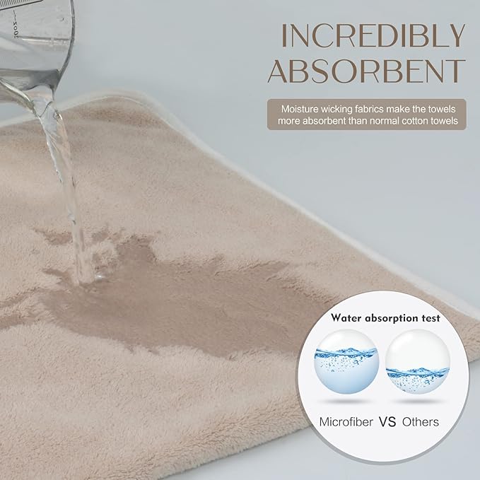 KinHwa Microfiber Hand Towels Ultra Soft Hand Towels