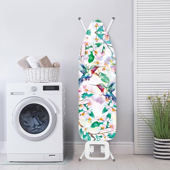 Hummingbird Leaves Easy Installation 15x54 Ironing Board Cover and Pad
