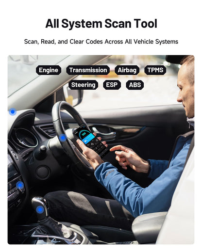 TOPDON Carpal OBD2 Scanner Bluetooth - Scanner for Car, All System Diagnostic Tool for iOS & Android, Vehicle Health Check, 6 Maintenance Services, Smog Check, Repair Guide, Performance Test-Black