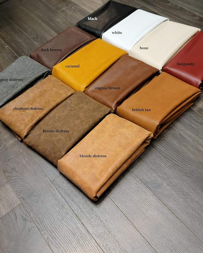 NAT Leathers | Acorn Soft Faux Vegan Leather PU | by The Yard Synthetic