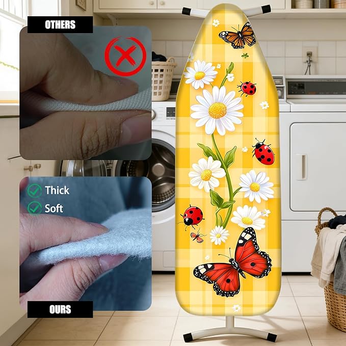 Nuxovilar Ironing Board Cover Needle Cotton 15x54 Inches | Ironing Board Cover