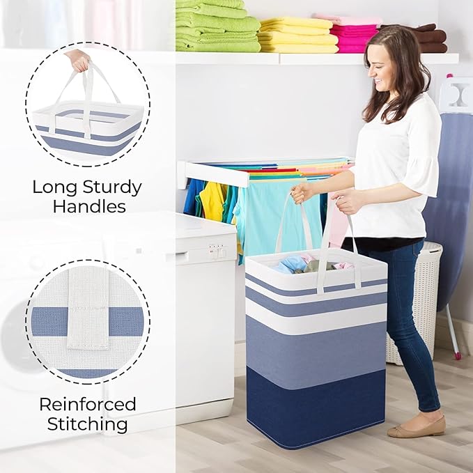 StorageRight Laundry Basket Hamper Large Collapsible Laundry Hamper