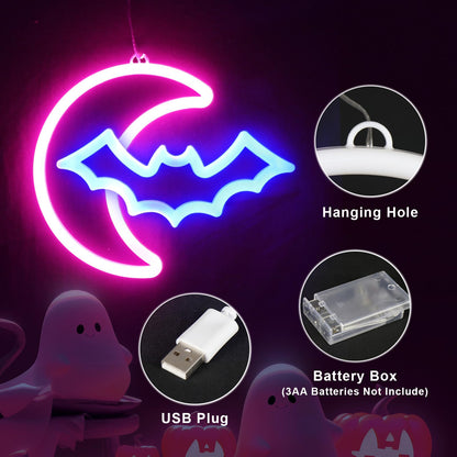BRIGHTDECK 3 Pcs Butterfly Neon Signs, Neon Light for Bedroom, USB or 3-AA Battery Powered LED Wall Décor for Valentines Day Birthday Gift, Wedding, Party, Home Decor (Pink, Purple, Warm white)