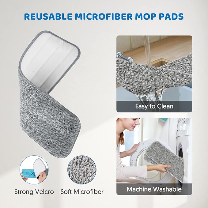Spray Mops for Hardwood Floor Cleaning: MEXERRIS Wet Mops