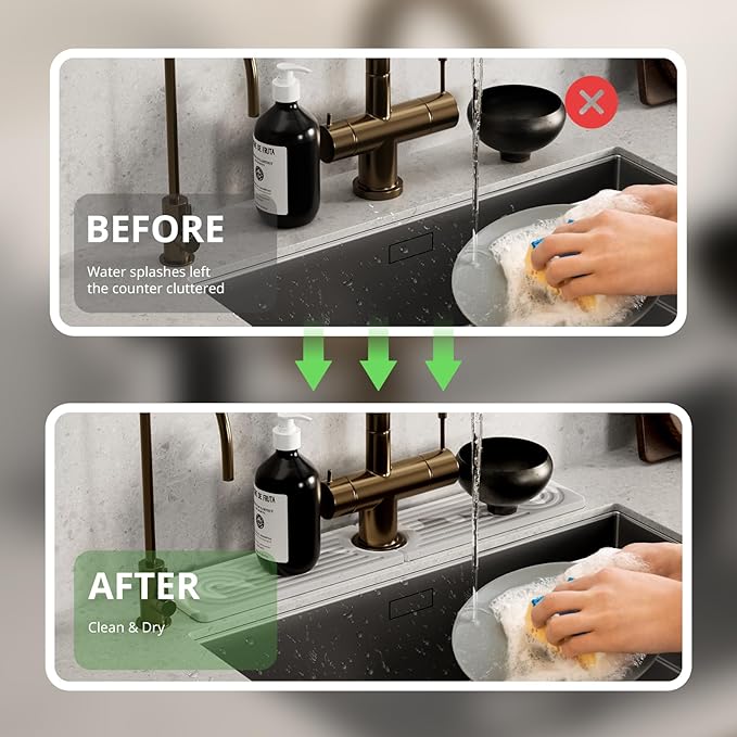 Quick Dry Sink Splash Guard