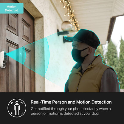 Kasa Smart Video Doorbell Camera Hardwired w/Chime, 2K Resolution, Always-on Power, Night Vision, 2-Way Audio, Real-Time Notification, Cloud & SD Card Storage, Works w/Alexa & Google Home (KD110)