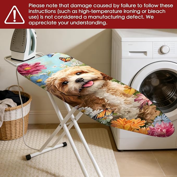 Nuxovilar Ironing Board Cover Needle Cotton 15x54 Inches | Ironing Board Cover