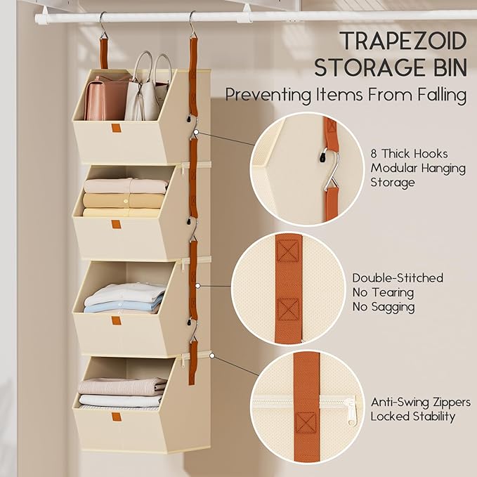 Hanging Closet Organizer 4 Tier