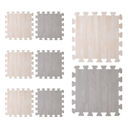 8 PCS Soundproof Interlocking Rug Pad, 11.8 x 11.8 x 0.4 Inch Non Slip Rug Pads, Foam Rug Mat Noise Reduction Puzzle Carpet Padding Protects and Adds Cushion for Hardwood Floors