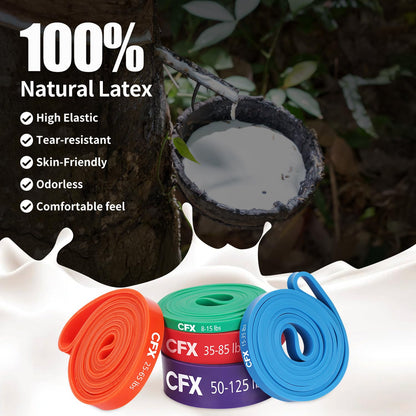 CFX Resistance Bands for Working Out,Pull Up Assistance Bands,Workout Bands for Exercise,Elastic Bands for Body Stretching,Crossfit Training at Home/Gym for Men & Women
