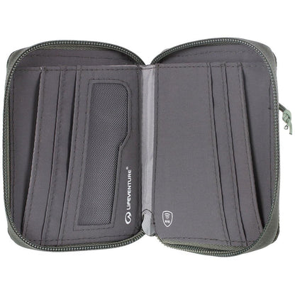 Lifeventure RFID Protected Bi-Fold Wallet, Made from eco-Friendly Recycled Material Olive
