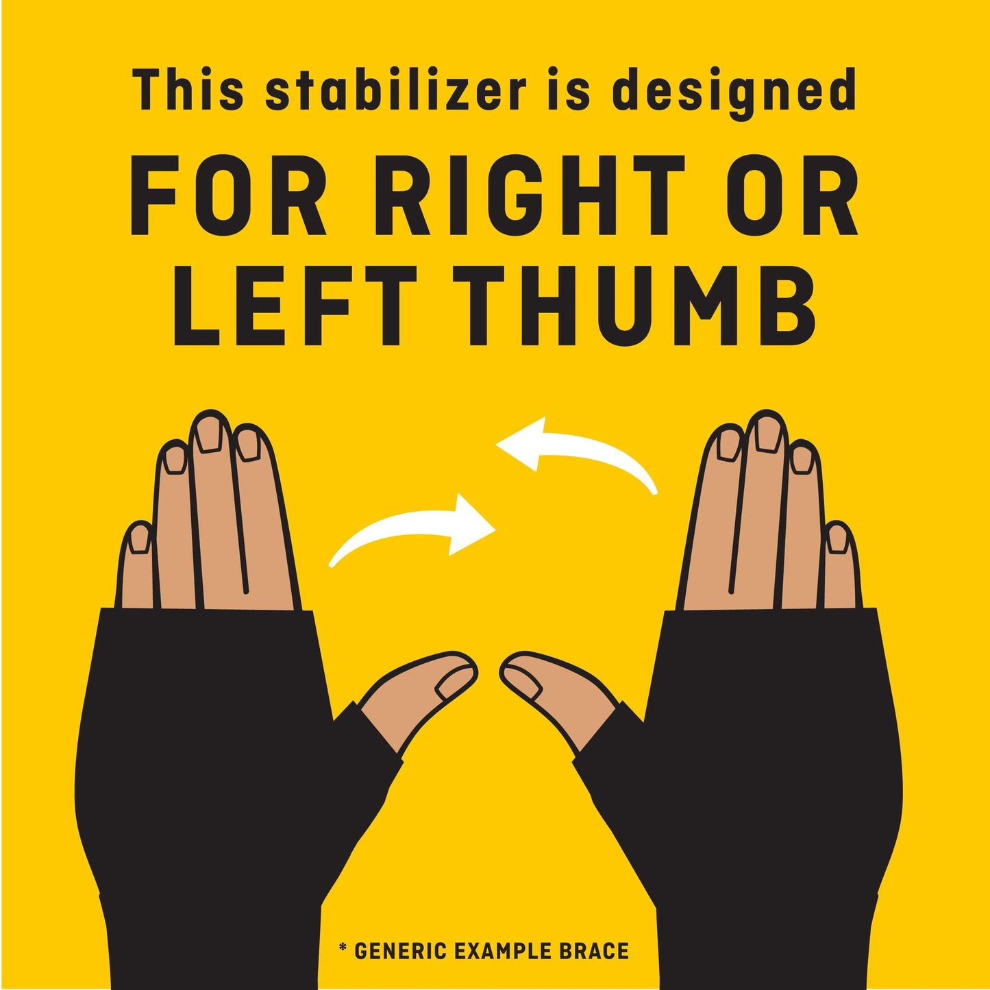 Futuro Deluxe Thumb Stabilizer, Left or Right Hand, Small/Medium Size, Adjustable, Stabilizes and Supports Sore, Weak or Injured Thumb, Soft and Breathable Materials Enhance Comfort, 1 Piece