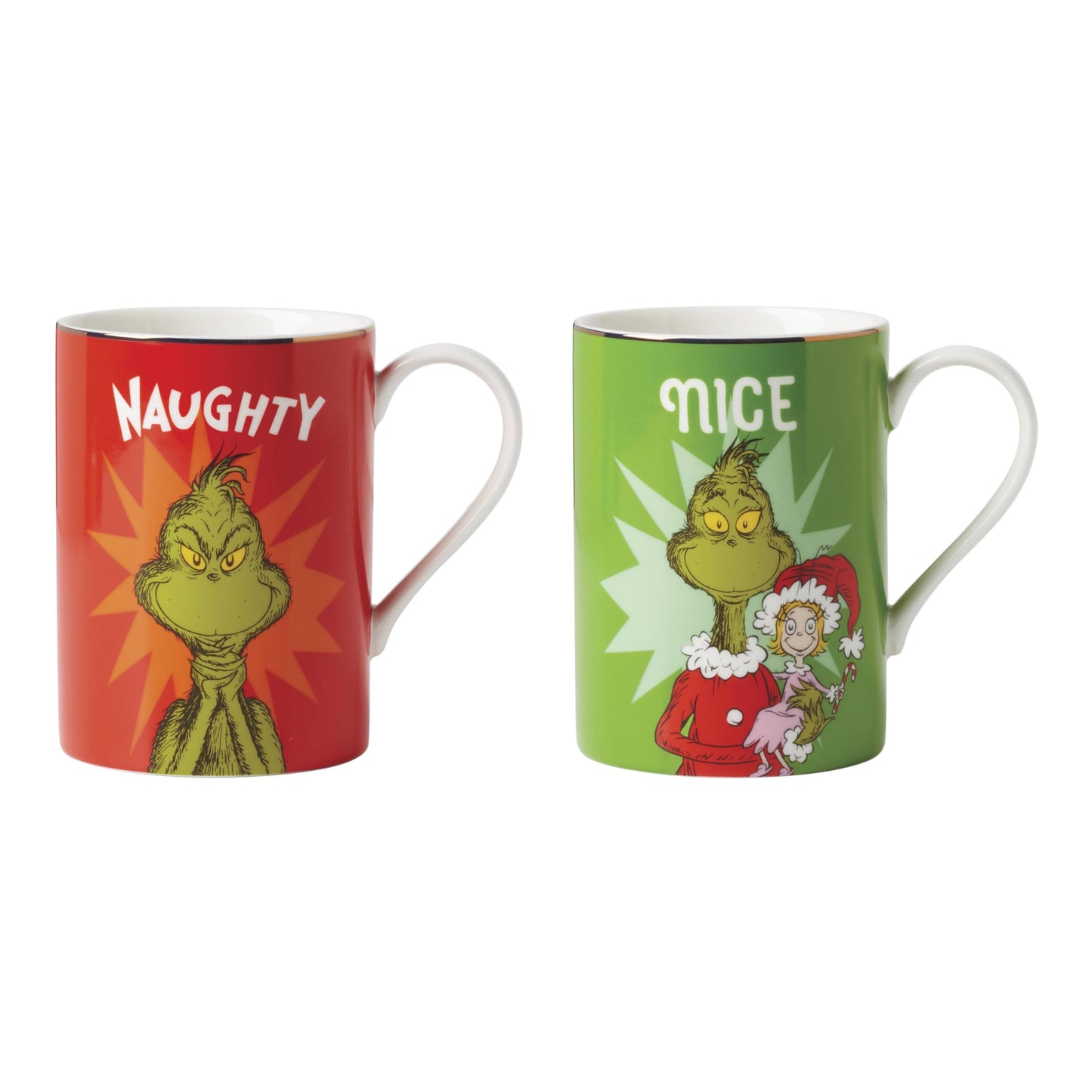 Lenox 897086 Merry Grinchmas Naughty & Nice Mug Set