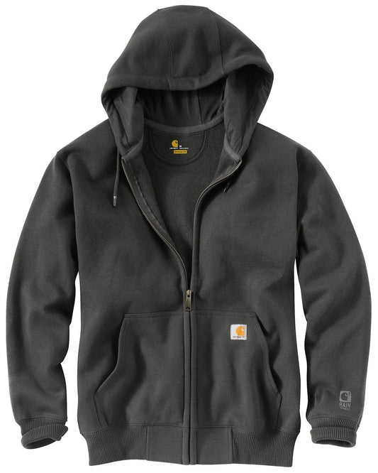 Carhartt Men's Rain Defender Paxton Heavyweight Hooded Zip Front Sweatshirt Sweater, -peat, Large