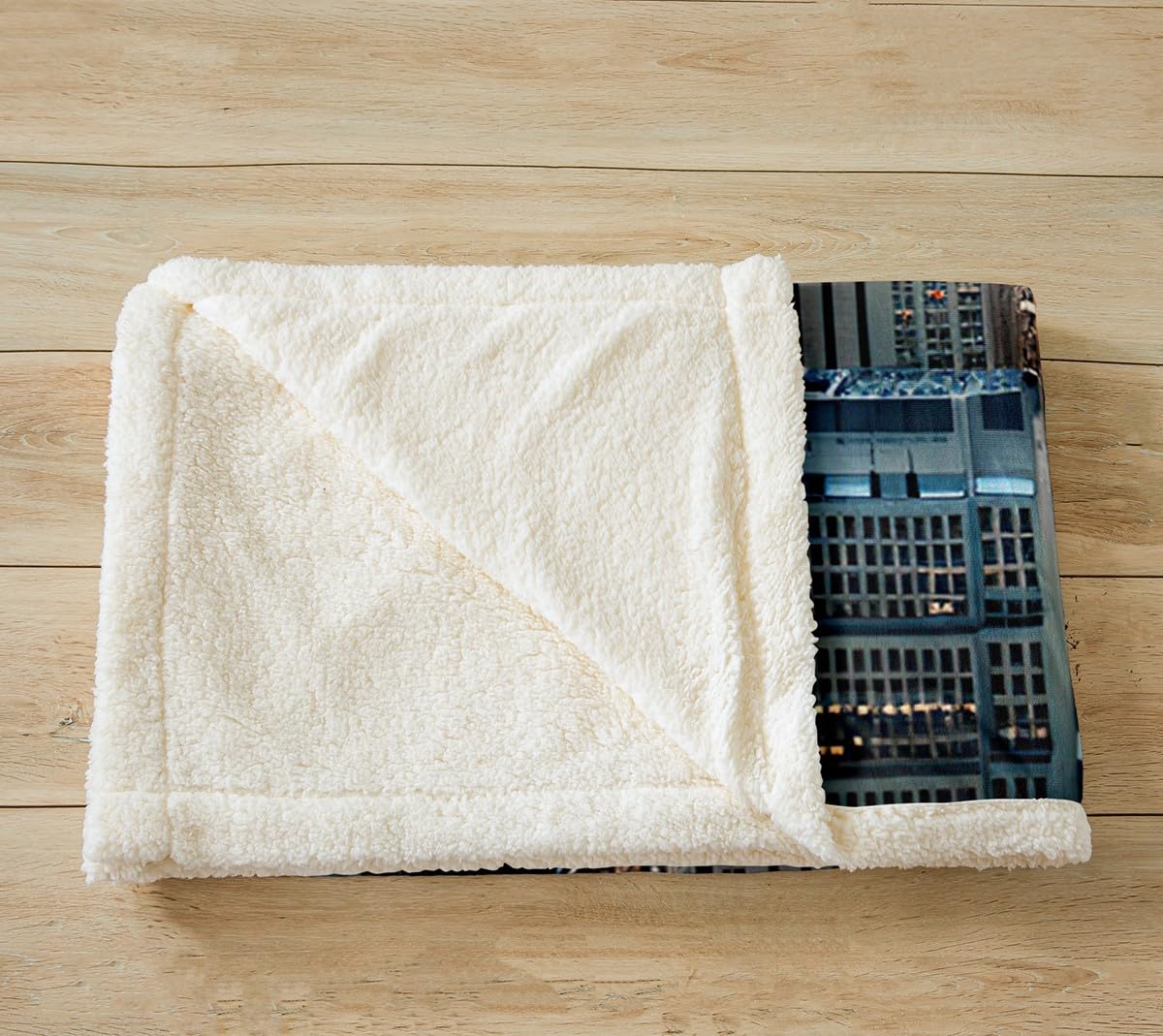 Feelyou New York Sherpa Blanket New York City Manhattan Skyline Cityscape Fleece Throw Blanket Contemporary Artistic Sunset Landscape Fuzzy Blanket for Sofa Bed Couch,Baby 30x40 Inches