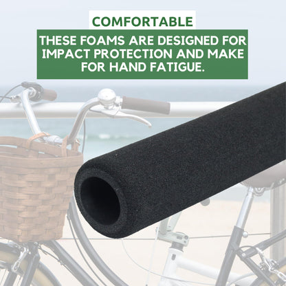Ultracycle's Cruiser & Road Foam Grips - Soft and Cushy Design, High-Density Foam Rubber, 4-Piece Kit, 8.5 Inches - Ultimate Comfort and Control for Your Bike's Handlebars