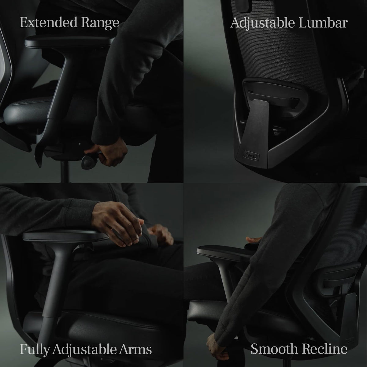 Branch Ergonomic Chair Pro - Mesh Office Chair with 14 Points of Adjustment - Height, Depth & Tilt Adjustable - 5D Armrests - Forward Tilt, Smooth Recline, and Lumbar Support - Mineral