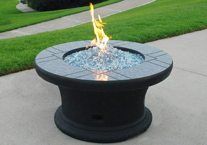 Hiland 22'' Round Tempered Glass Wind Screen for Fire Pit Table, Glass Wind Guard, 6'' in Height, Hardware Included, Easy Assembly