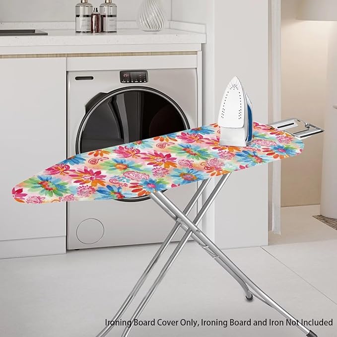 Paisley Floral Standard Ironing Board Cover Heat Reflective Ironing Mat