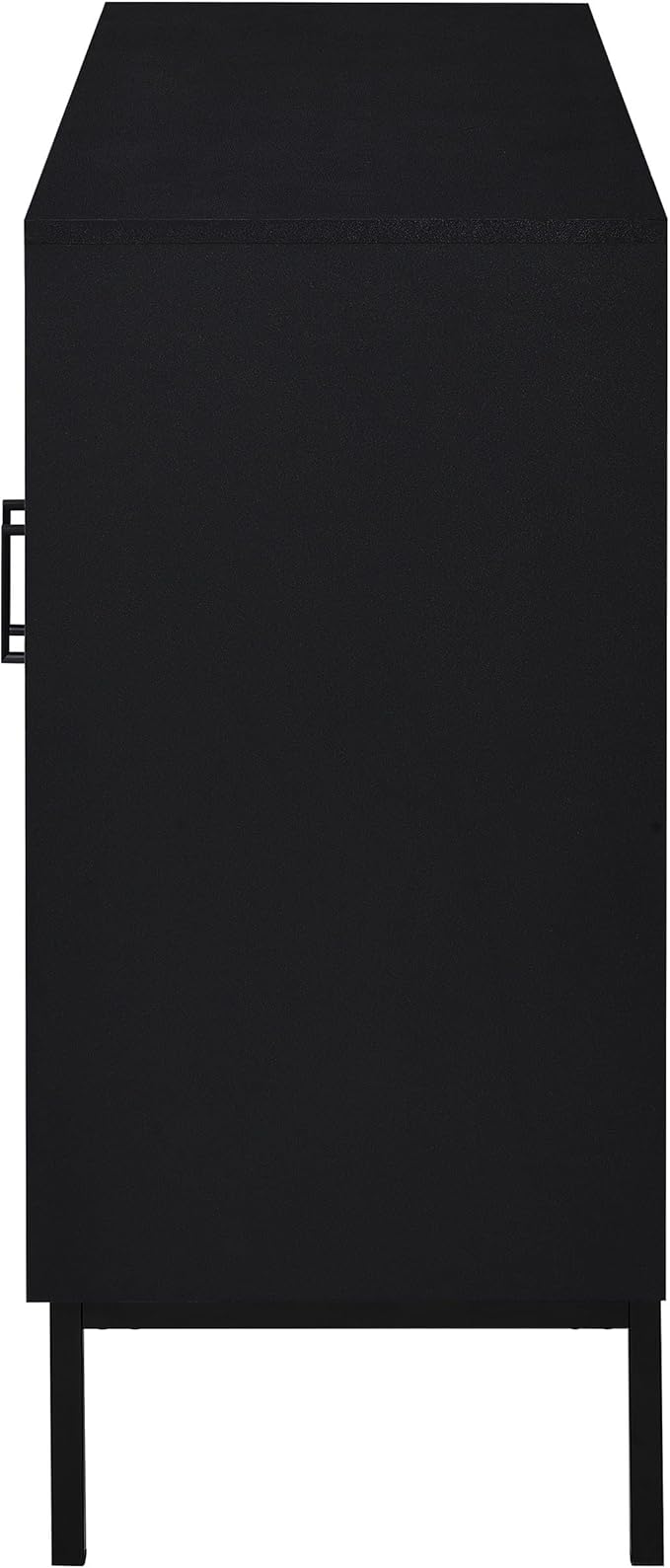 Coaster Home Furnishings Jess 2-Door Arched Fluted Glass Accent Cabinet Black