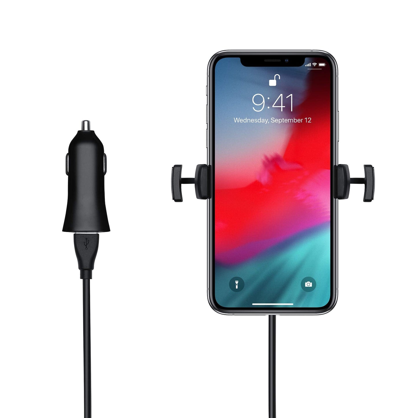 Mophie Universal Wireless Vent Mount Made for All Apple iPhones with Qi Enabled - Black