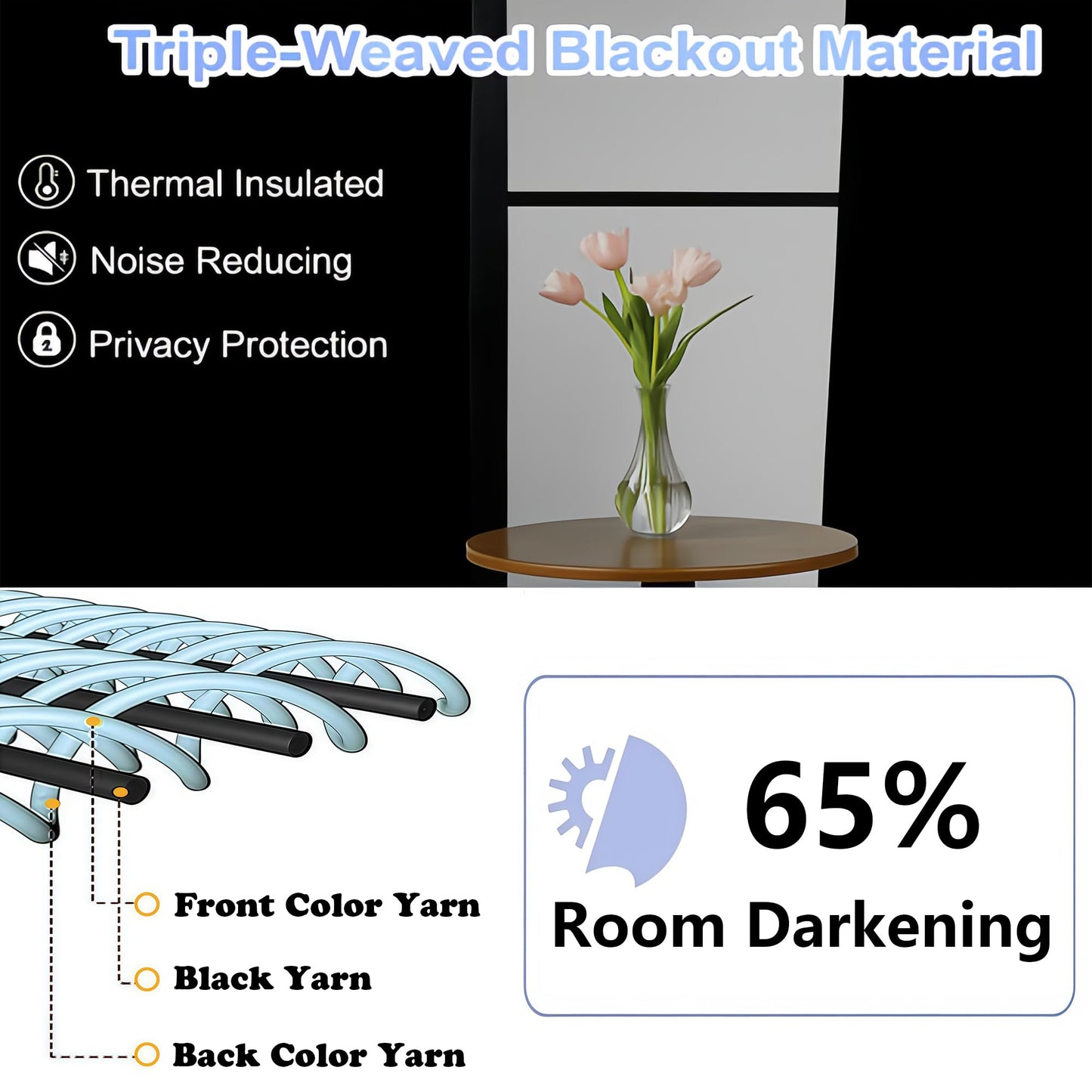 Simplebrand Sage Green Room Darkening Curtains for Bedroom 63 Inch Length 2 Panels Set, Thermal Insulated Energy Saving Curtains for Kids Room, Grommet Solid Nursery Window Treatment Drapes, W40 x L63