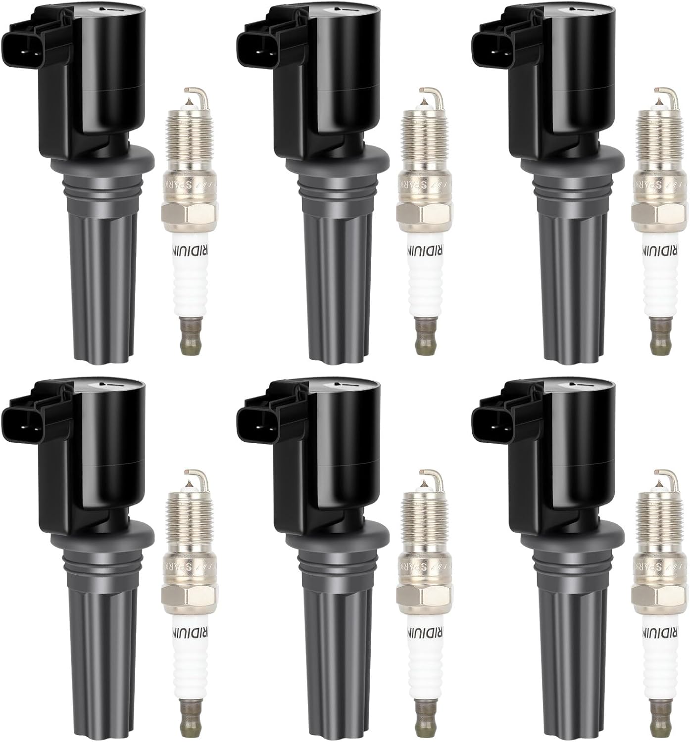 ECCPP 3 ignition coils with 3 iridium Spark Plugs,UF808,coils packs,for Smart Fortwo 2016-2017 0.9L‎224332428R,UF-808