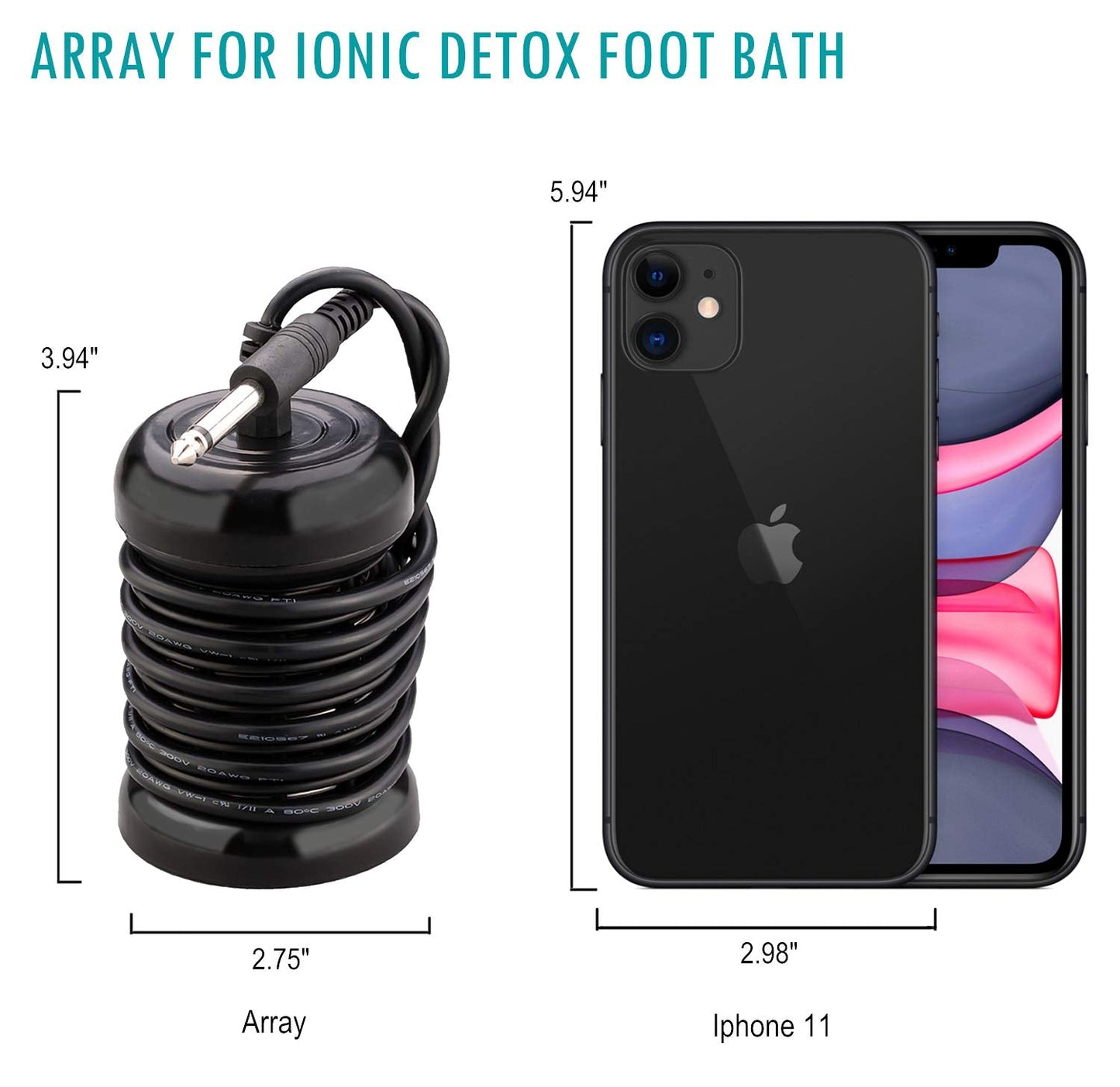 10-Pack Arrays for Ionic Detox Foot Bath, Replacement Array for Ionic Foot Detox Machine Spa System …