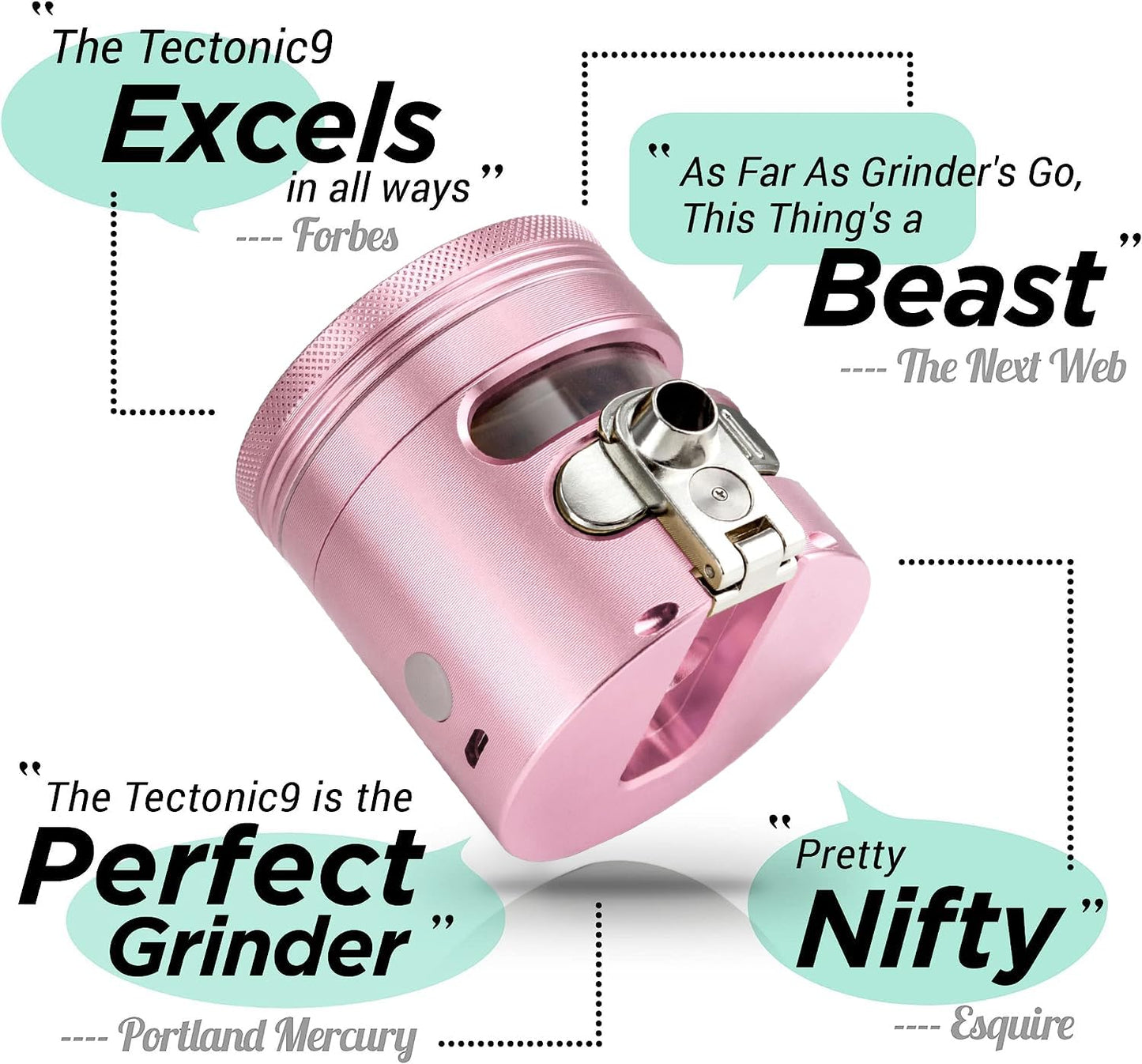 MANUAL Grinder AUTOMATIC Dispenser Large 2.5" Aluminum Alloy, for HOME & KITCHEN ONLY (Midnight)…