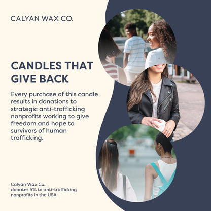 Calyan Wax Co. Mahogany & Cashmere 2 Wick Scented Candle - 37 Hour Burn - Luxury Clean Soy Wax Candles - Long Lasting Large Glass Jar Candle for Home - 8.8oz