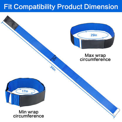 Skipwall Ladder Straps,Ladder Rack Tie Down Straps,Adjustable Multipurpose Securing Straps with Hook and Loop for Ladder, Home, Garage, Car, Truck or Boat (4)