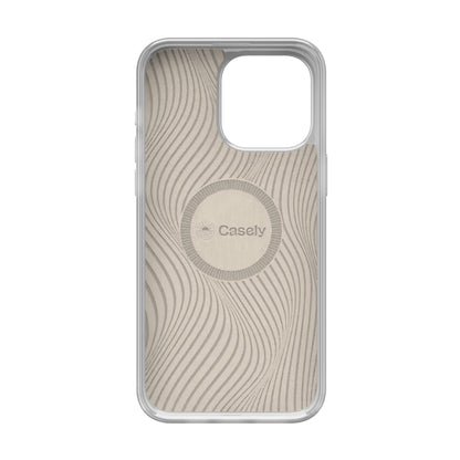 Casely iPhone 15 Pro Case | Fit Check | Neutral Checkerboard | Compatible with MagSafe | Classic Ultra Slim Design