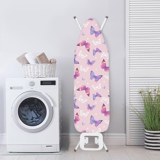 Butterfly Design Ironing Board Cover Soft Fabric Cover Heat-Reflective Scorch