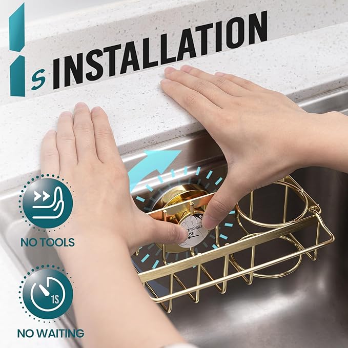 TAILI 4-in-1 Sponge Holder for Kitchen Sink