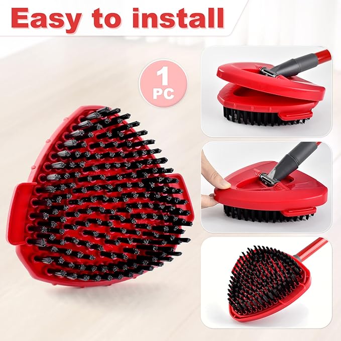 Scrubber Mop Head for Ocedar, Upgrade Scrub Brush for Ocedar, Spin Mop Scrub