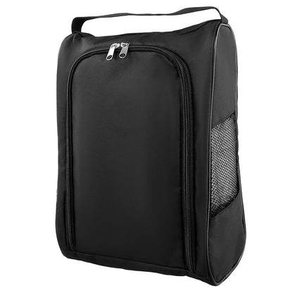 QWORK Golf Shoe Bag - 2 Pack Outdoor Zippered Shoe Carrier with Mesh Holes - Compatible with Various Shoe Sizes -Sport Shoes Bag Travel Shoe Bags