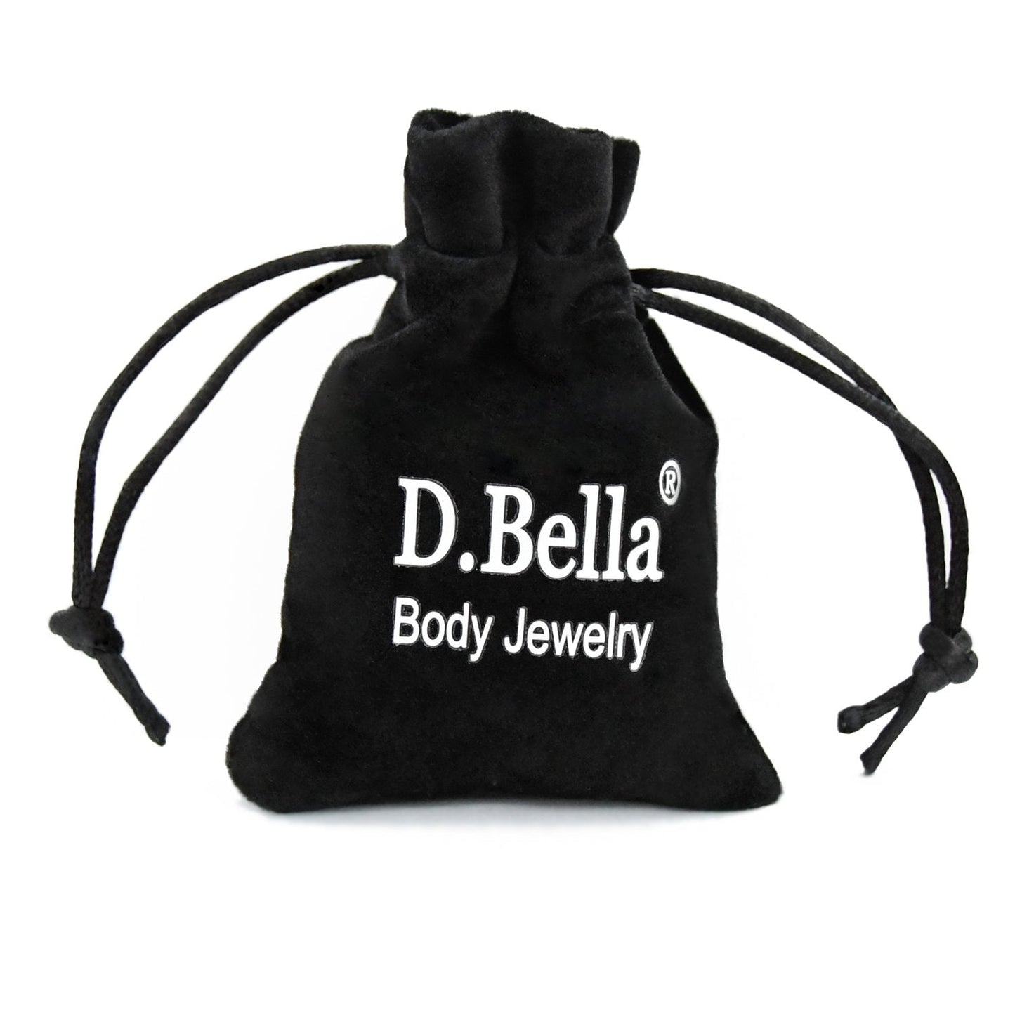 D.Bella Fake Nose Rings Hoop 20 Gauge Non Piercing Stainless Steel Clip-on Fake Faux Septum Clicker Nose Hoop Ring Piercings Jewelry for Women Men