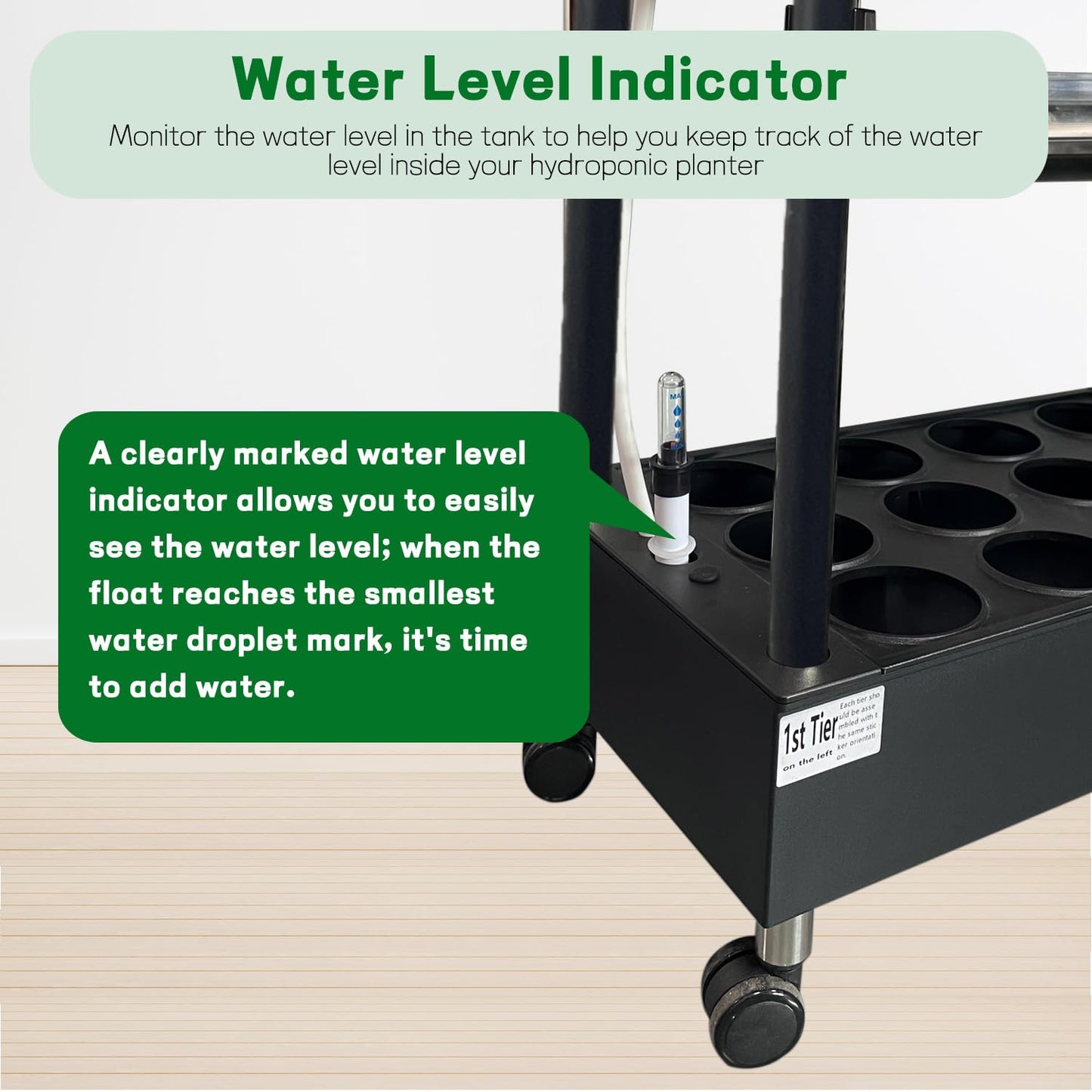 Large 3-Tier Indoor Hydroponics System Kit with Grow Lights, Dual Implant Configuration for Vegetable Fruit Herb Seedling Cultivation and Large-Scale Planting,Double Water Pump