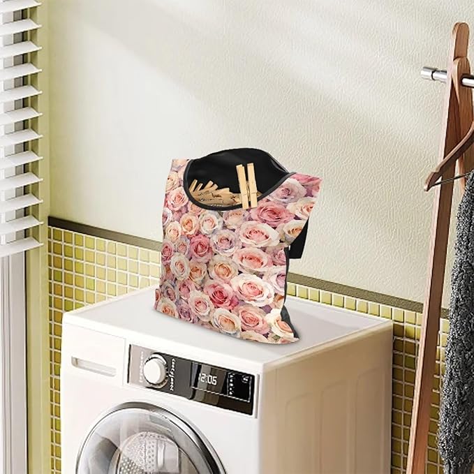 Clothes Pin Hanging Bag with Hanging Rope