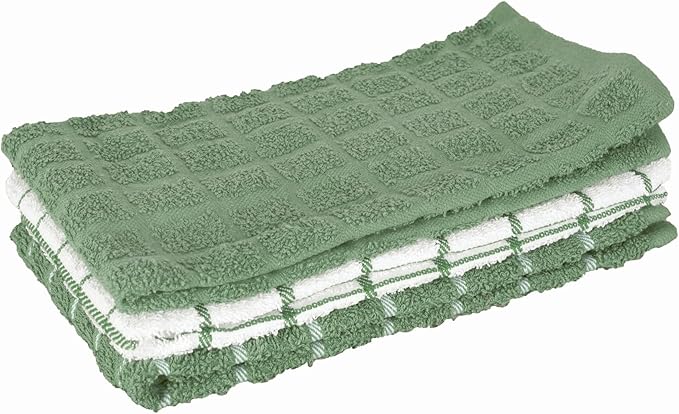 Ritz Premium 100% Cotton Terry Check Kitchen Dish Towels
