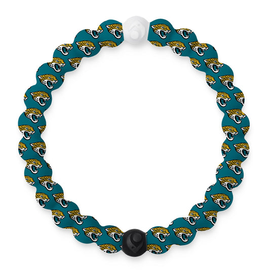 Lokai Silicone Beaded Bracelet for Men & Women, NFL Football Collection - Jacksonville Jaguars, Medium - Silicone Jewelry Fashion Bracelet Slides-On for Comfortable Fit