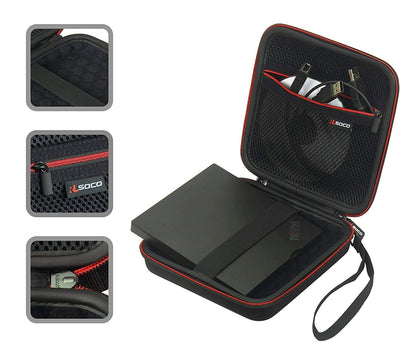 RLSOCO External CD DVD Burner Writer Player Carrying Case for Verbatim Blu-Ray DVD-Drive 43888/43890/43889 External Slimline/Hitachi-LG GP60/BP55/ASUS/HP/Apple SuperDrive External DVD Drive(Case Only)