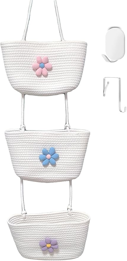 Nursery Must-Have! 3-Tier Cotton Hanging Baskets