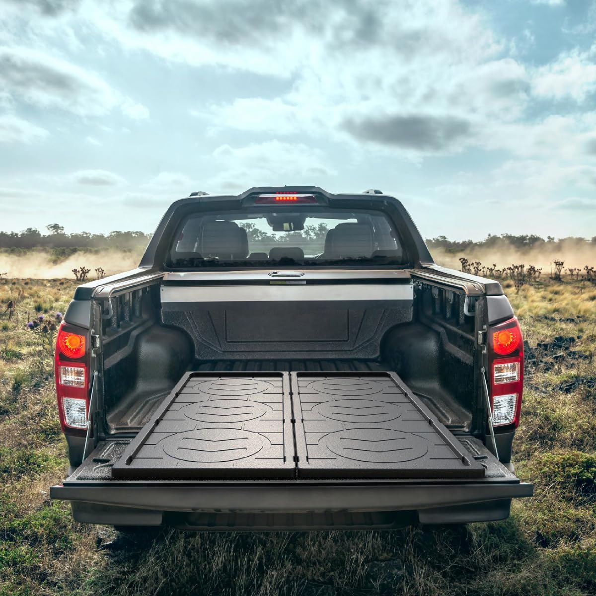 LECARDIO Heavy Duty Slide-Out Truck Bed Cargo Tray,Pull-Out Storage Organizer for Pickup Trucks,Fits 5'5" Beds & Longer
